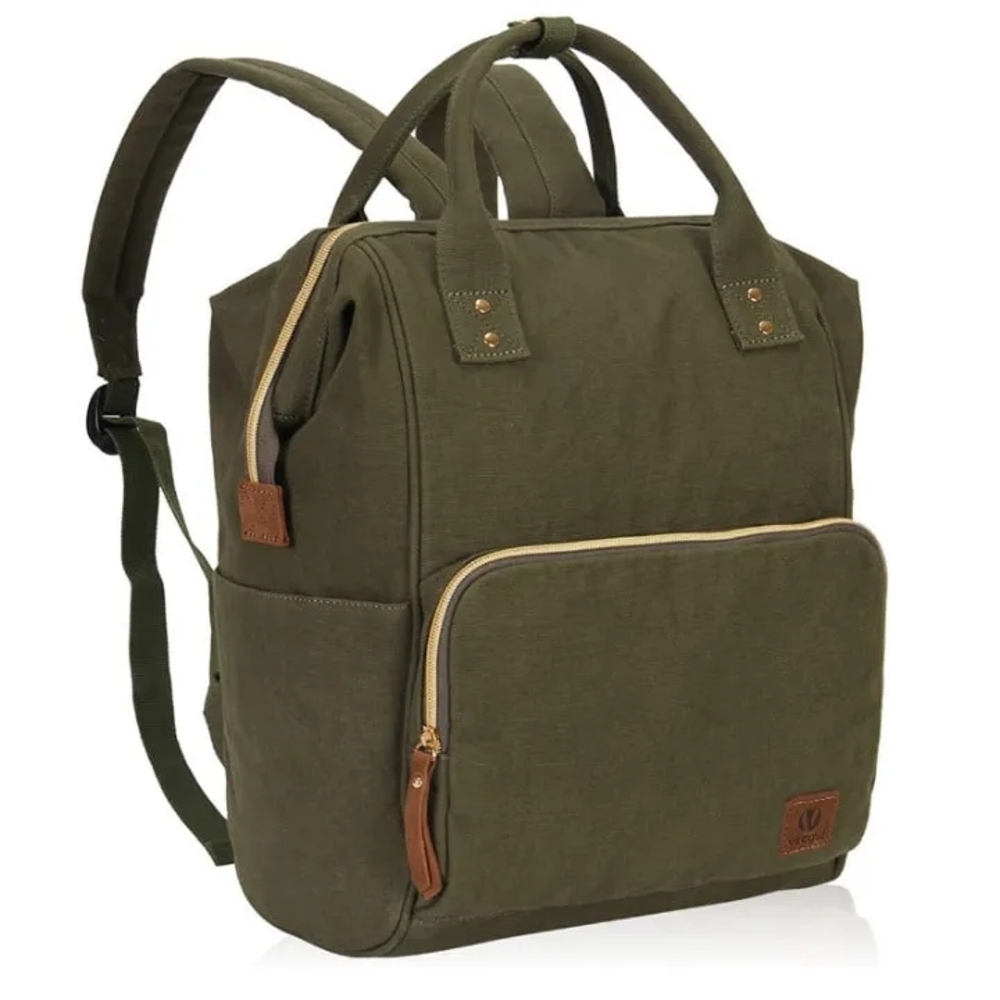 Veegul Army Green Stylish Multipurpose Single Pocket Backpack Handbag Medium